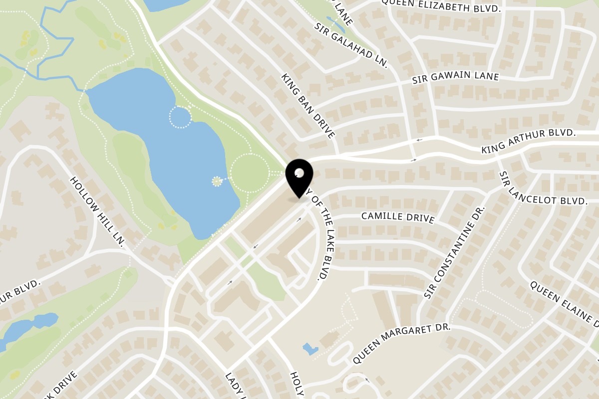 Map showing the location of Pie 314 Everyday Eatery on 2560 King Arthur Blvd #100 in Lewisville